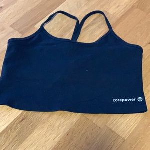Corepower Yoga beyond yoga crop tank black size L